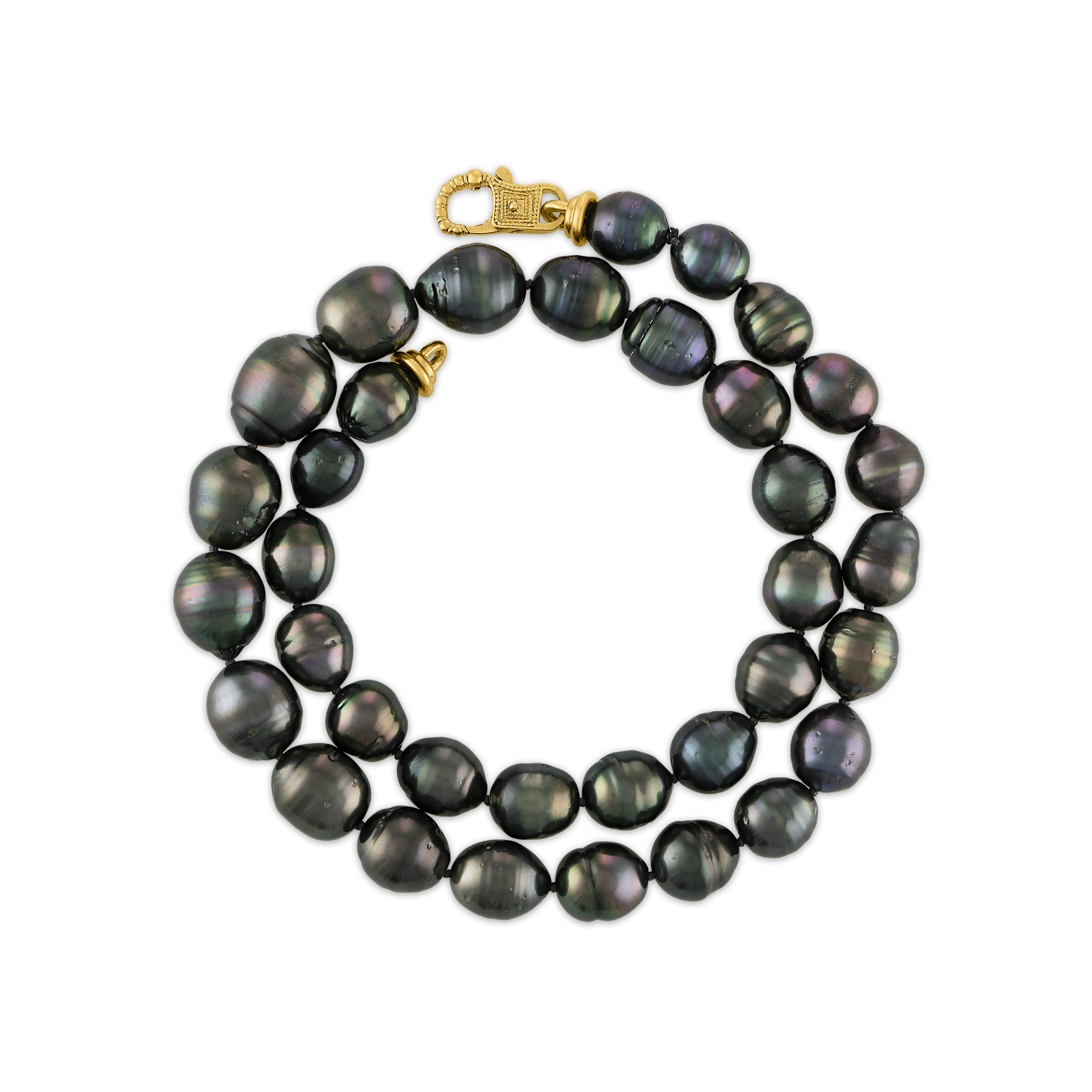 Tahitian hot sale circle pearls