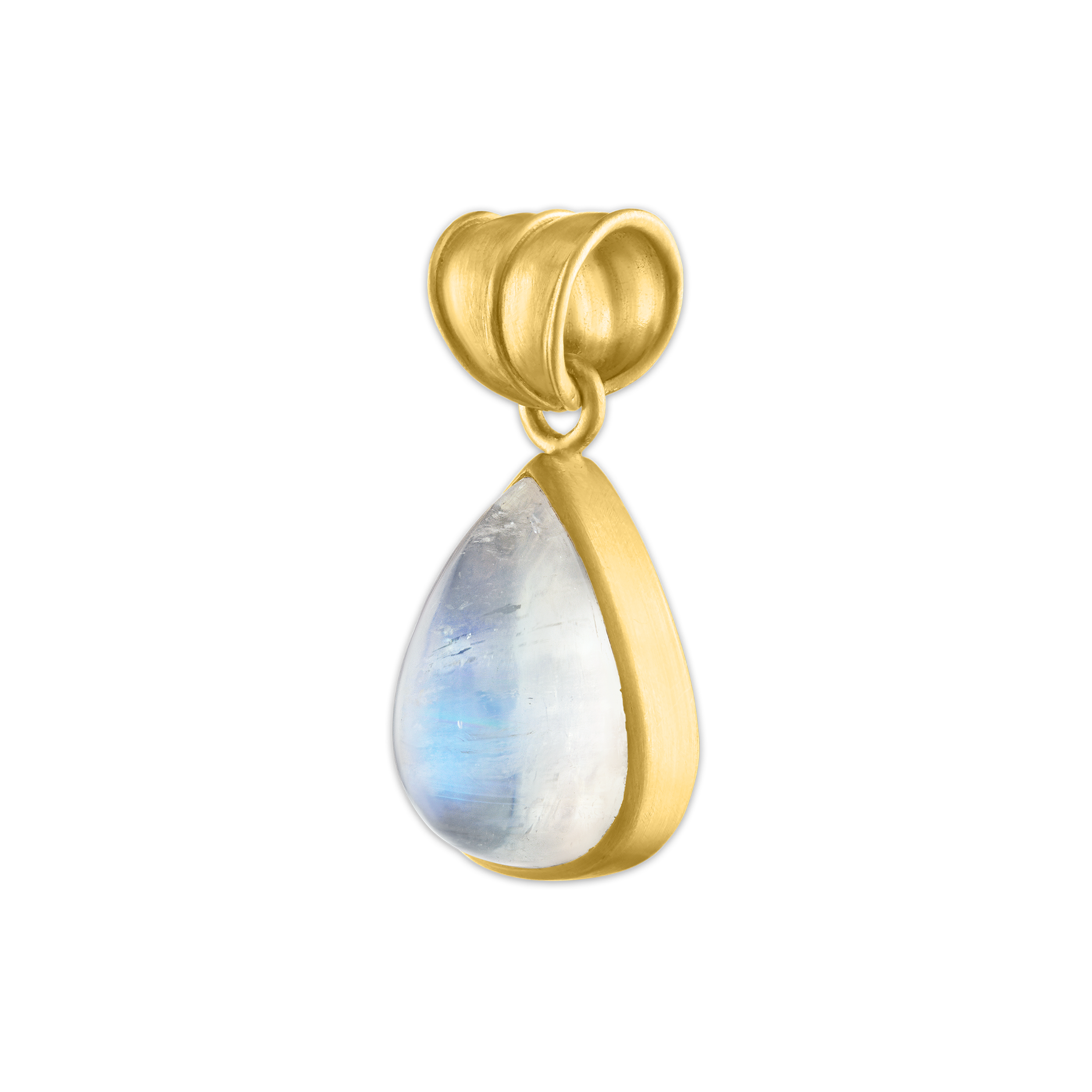 Rainbow Moonstone Tear Pendant